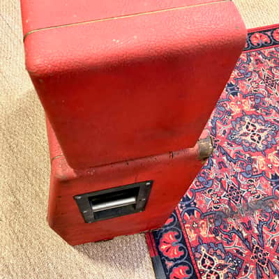 Marshall JMP 1992 Super Bass 100 Watts 1969 & Cabinet 1935 Red Half-Stack image 13