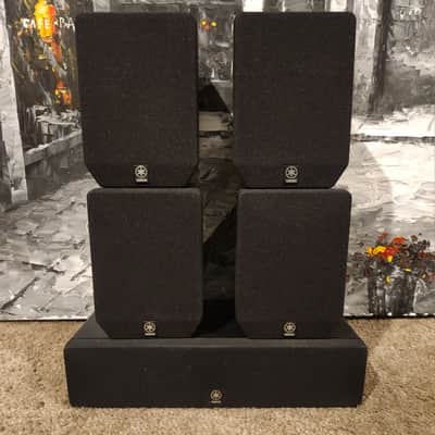 Yamaha Yamaha NX-C270 & NX-E270 Surround Sound Speakers 90s - Black plastic case image 4