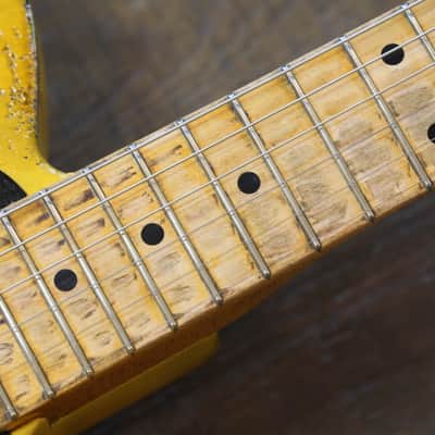 Kelton Swade 1952 Blackguard Tele Style Electric  Guitar Butterscotch Blonde Heavy Relic + Hard Case image 8