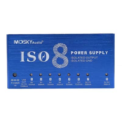 Mosky ISO-8 Guitar Effects Pedal Power Supply For 9V 12V 18V Isolated Outputs image 2