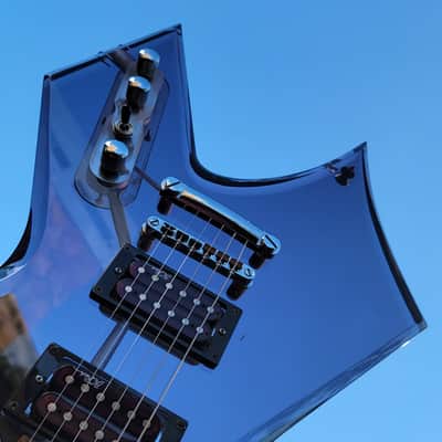 BC Rich Warlock Acrylic Electric Guitar Transparent Purple With BC Rich Gig Bag Excellent Player! image 2