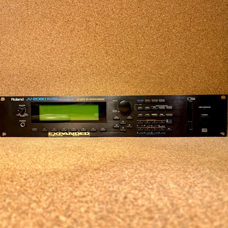 Roland JV-2080 64-Voice Synthesizer Module 1990s – Serviced – Warranty image 1