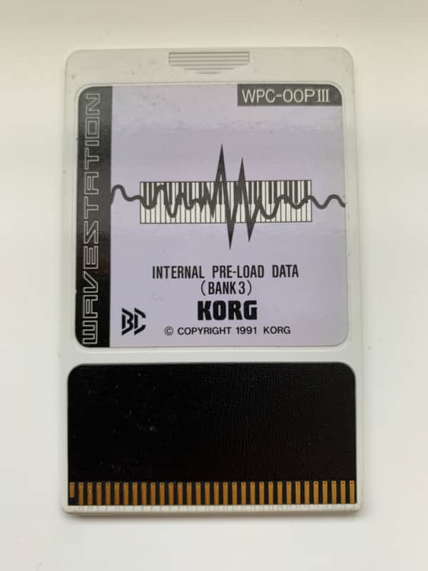 Korg WPC-OOP III Internal Pre-Load Data Bank 3 ROM Card for Korg Wavestation 1991 image 1