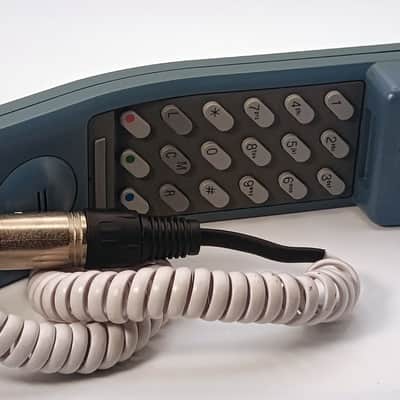 Custom Lo-Fi Telephone Microphone - Northern Telecom Symphony 3000 1980’s - Blue/White image 3