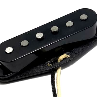 Blue Fire Strat AlNiCo V Single Coil Individual Bridge Position Dedicated Pickup, 9K Hot Wound Performance, Black Cover image 1