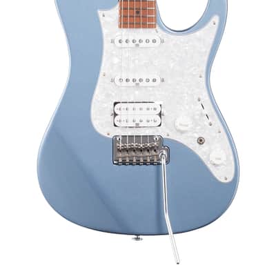 Ibanez Prestige AZ 2204F Electric Guitar with Case Ice Blue Metallic image 3