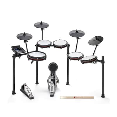 Alesis Nitro Max Kit Electronic Drum Set with Quiet Mesh Pads Bundle with Alesis Nitro Max Expansion Pack and 5A Drumsticks image 7