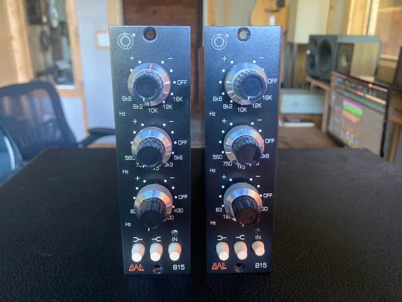 Pair of BAE B15 3-Band 500 Series Equalizers image 1