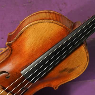 1900s Stainer-Labeled Nice Quality 4/4 German Violin (VIDEO! Fresh Work, Ready) image 7