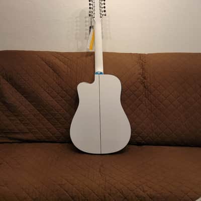 Oscar Schmidt OD312CEWH Dreadnought Cutaway Style Mahogany Neck 12-String Acoustic-Electric Guitar image 3