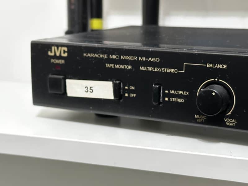 JVC Karaoke Mic Mixer MI-A60 1990s - Black image 1