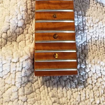 Extraordinary USA roasted 5A Plus,flame maple neck with monster flame maple head stock.Made to fit a Tele body # EPT-M11 image 9
