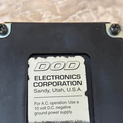 DOD Punkifier FX76 [NOS - New Old Stock, Complete with Box, Manual, Stickers etc] 1995 - 1997 Yellow & Black Matte Airbrush Finish image 24