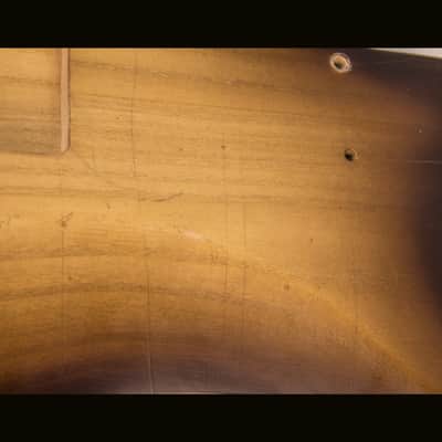 Guitar Mill S-Style Body / Paulownia / 2 lbs. 3 oz. / Nitrocellulose 'Chocolate Burst' / Light Relic (#GIN-4136) image 6