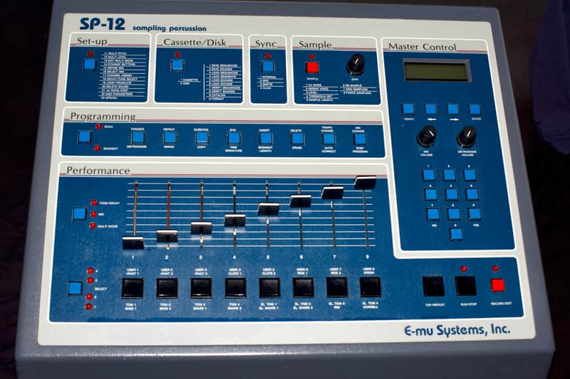 E-MU Systems SP-12 8-Voice Drum Sampler 1985 - 1987 - Blue image 1