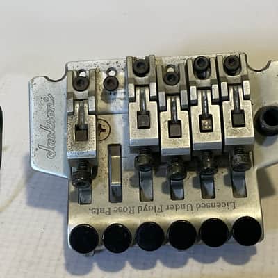 1990's Jackson Dinky Guitars JT-580LP Takeuchi Brushed Chrome Licensed Floyd Rose Tremolo Guitar Bridge For Parts image 3
