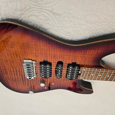 Harley Benton Fusion-III 2025 - Gotoh Tuners - Flamed Bengal Burst image 6