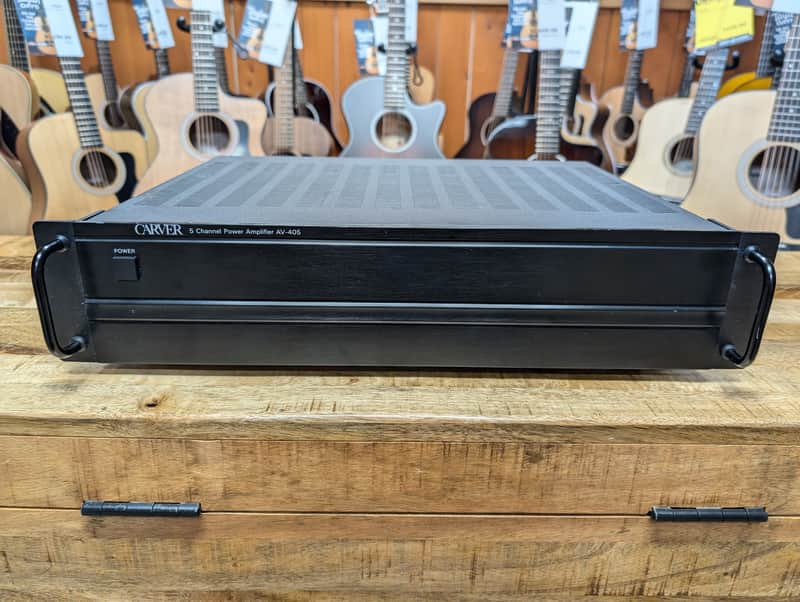 Used Carver 5 Channel Powered Amplifier AV-405 image 1