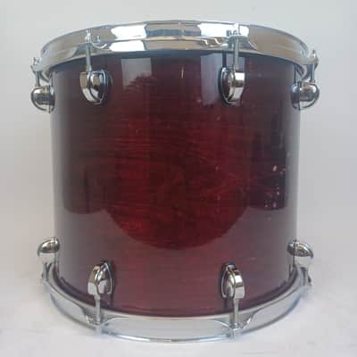 Premier 12x14"Rosewood XPK Tom Drum Vintage 90s Made In England 7Ply Birch Shell image 3