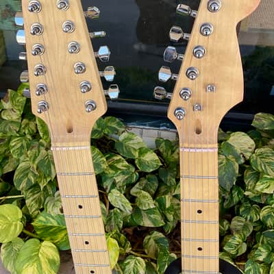 Double Neck Electric Guitar - 6-String and 12-String Necks w/ Padded Gig Bag image 4