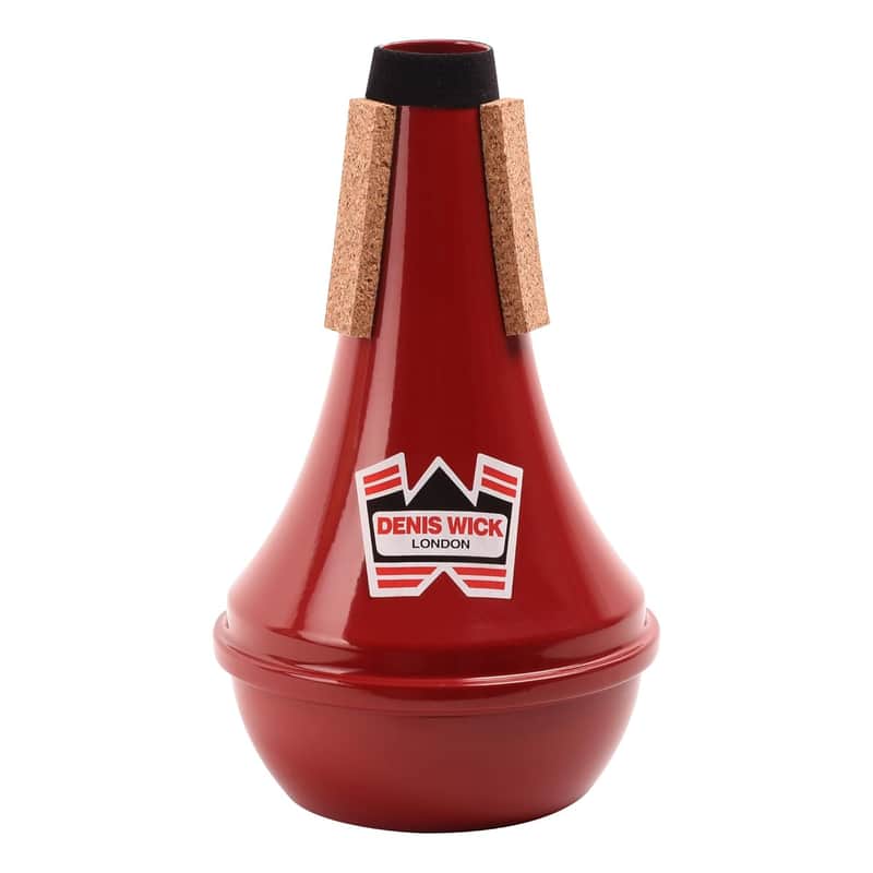 Denis Wick Straight Mute for Trumpet with Red Pure Coat Finish, 5504R - Hand-Spun Aluminum Mute with Natural Cork, Extra Focus & Projection, Reliable Intonation & Tight-Bell Fit -3.4 x 3.4 x 6 Inches image 1