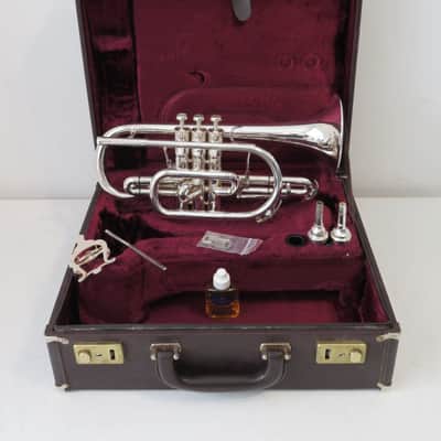 1992 Besson Sovereign BE-928 GS Silver Plated Cornet with Case - Superb! image 1