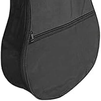 Water-resistant 39 Inch Guitar Bag One Pocket Acoustic Gig Bag Single Adjustable Shoulder Strap Durable Guitar Cover Case Zippered Guitar Storage Bag for Dust-proof Transport Carry Travel, Black image 1