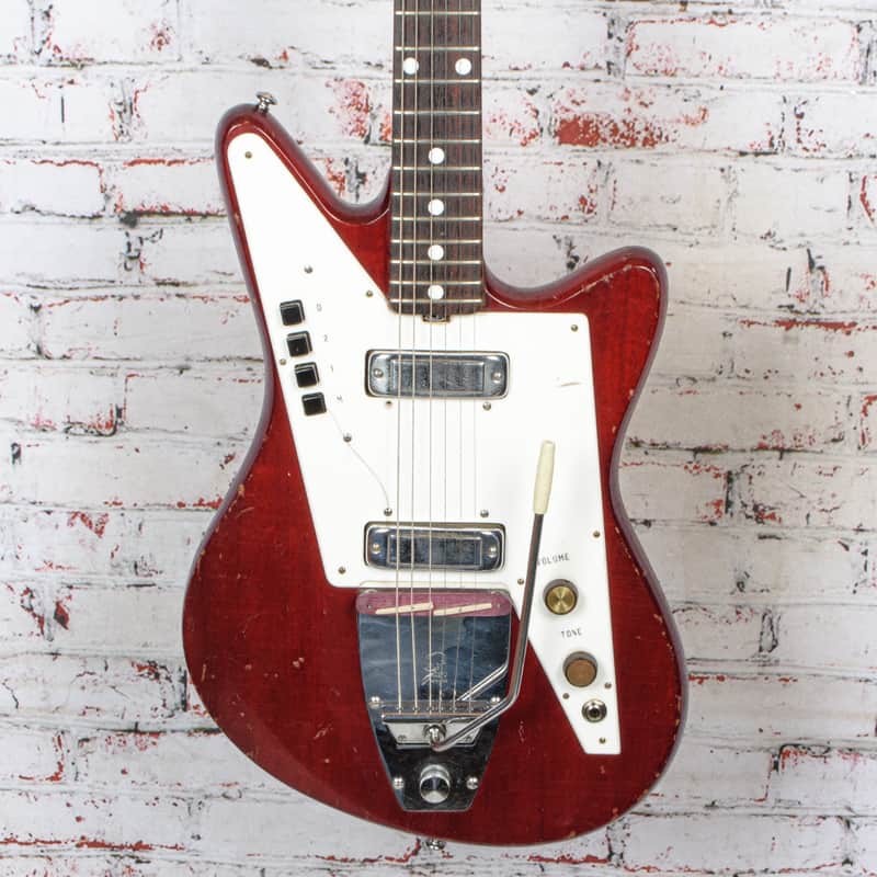 Galanti - 1960's Grand Prix Made In Italy Electric Guitar Cherry - VINTAGE image 1
