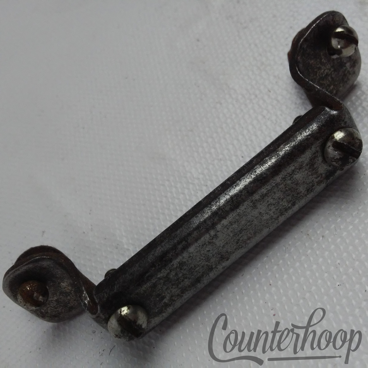 Gretsch Nickel Snare Drum Butt Plate 2 5/8" Wire Guides Vintage Marching Parade — main photograph