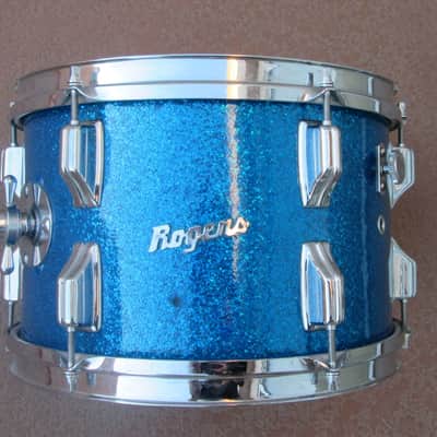 ROGERS VINTAGE HOLIDAY BLUE SPARKLE DRUM SET - DAYTON ERA image 7