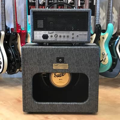 Supro 1605RH Reverb Special Head and 1790 Black Magick Extension Cabinet Stack image 2