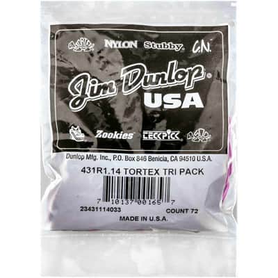 Dunlop 431R114 Tortex Triangle 1,14mm sachet de 72 image 1