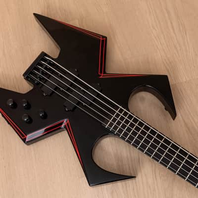 2009 BC Rich Widow WMD 5-String Bass w/ P-Style Pickups & Active Preamp, Black Onyx image 8
