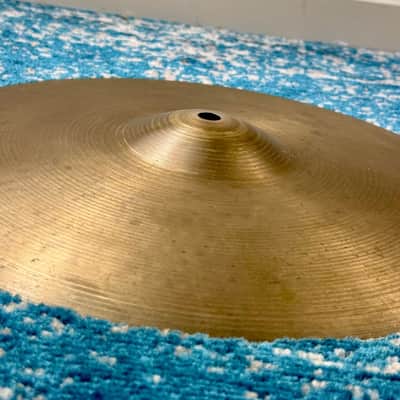 14" VERY LIGHT 1960s EARLY Zildjian A NEW BEAT Hihats 843g 1380g image 2