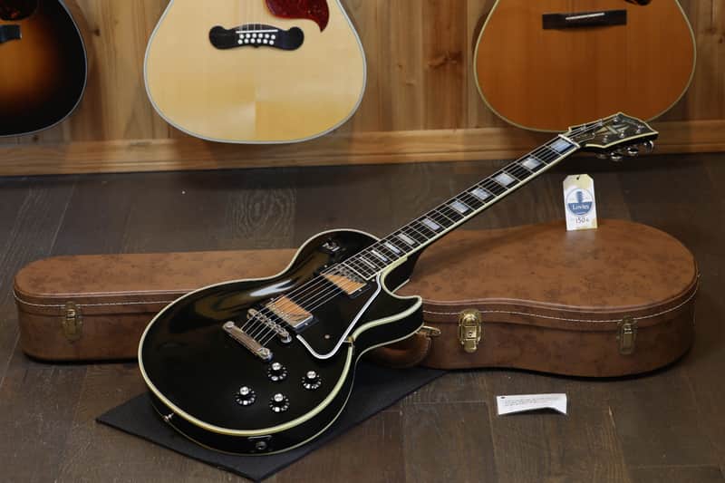 2009 Gibson Custom Shop 1968 Historic Reissue Les Paul Custom Electric Guitar Black Ebony + COA OHSC image 1
