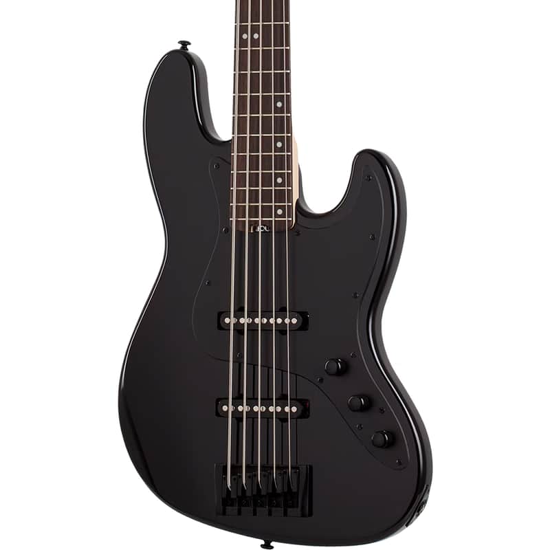 Schecter J-5 5-String Electric Bass - Gloss Black image 1