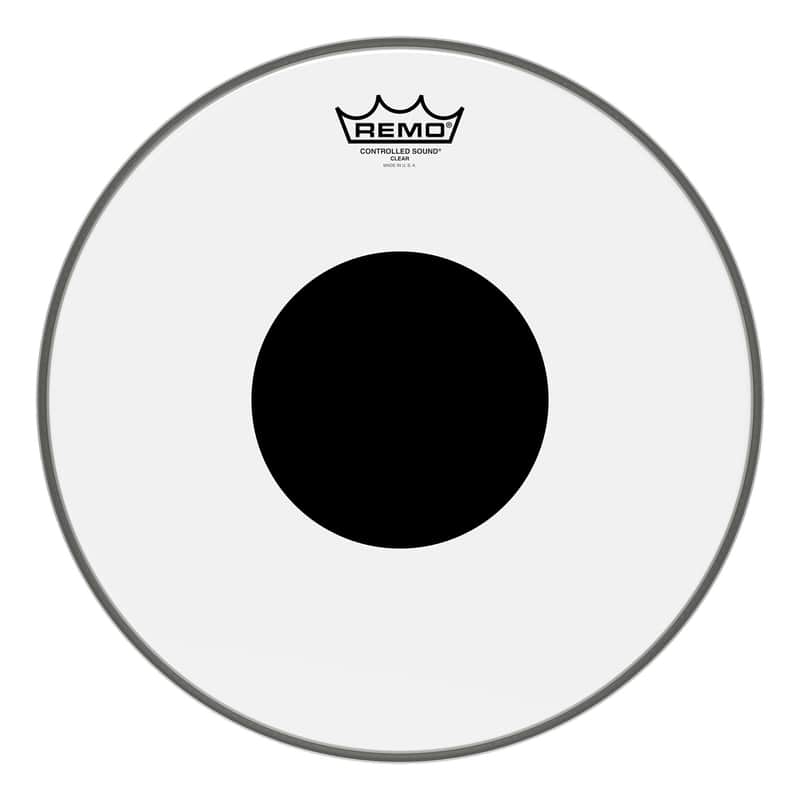 Remo 14" Clear Black Dot image 1
