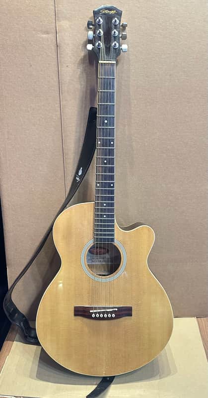 Stagg SW206CE-N Handmade Western Electric-Acoustic Guitar image 1