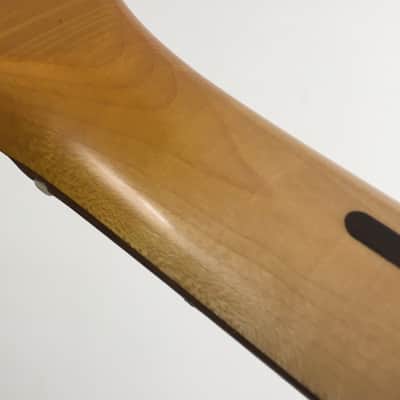 Lefty MJT Custom Aged Relic Fender Strat Guitar Neck Amber Nitro Lacquer Checking image 4