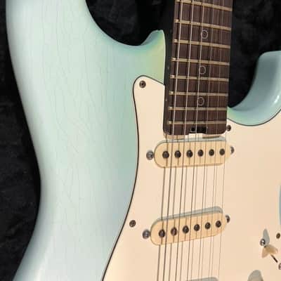 2019 Schecter USA Custom Shop Nick Johnston Trad-USA “Wembley” Atomic Frost image 14