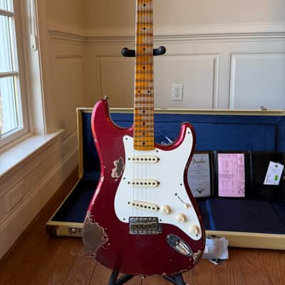 2026 Fender Custom Shop ‘57 Stratocaster SR25 Heavy Relic - Red Sparkle image 4