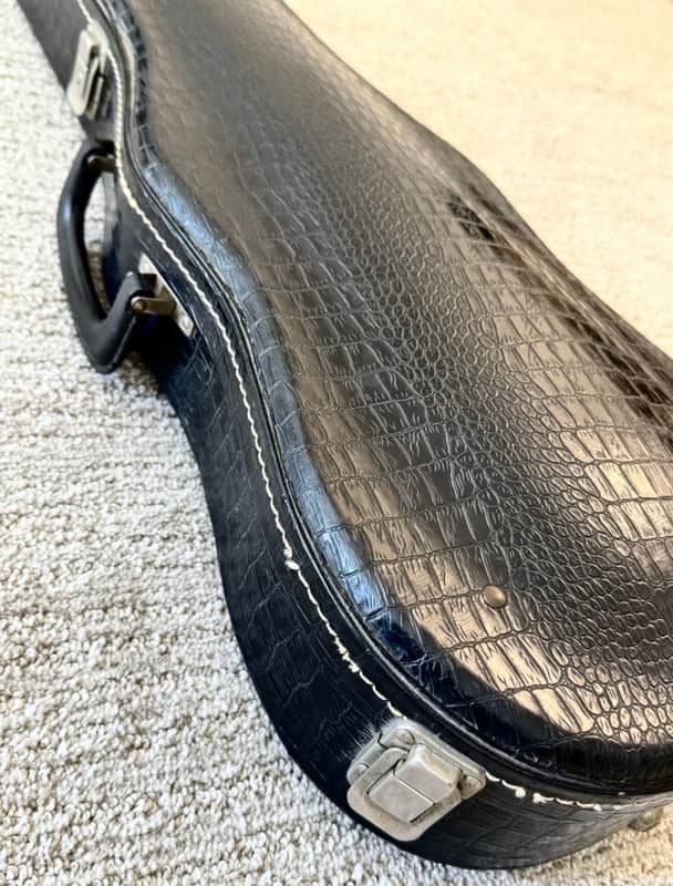 Vintage Violin Case Ess & Ess  Original Faux Alligator Brooklyn  Made in USA image 1