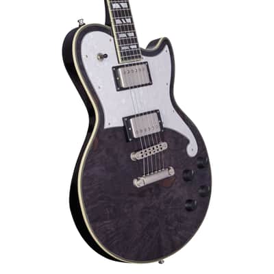 USA Atlantic Custom Shop - Offset Solidbody w/ Hardshell Case - One of a Kind - Trans Black image 3