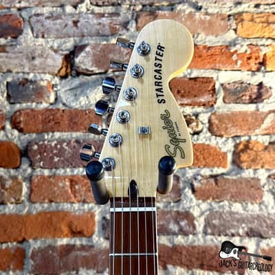 Squier Limited Edition Affinity Series Starcaster Deluxe Semi-Hollow Electric Guitar (2020s - Lake Placid Blue) image 3