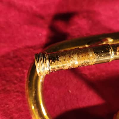 Antique 1930s King American Standard Cornet Brass w/ Carrying Case - RECENTLY SERVICED!! image 5