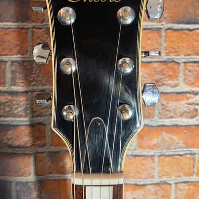 Vintage 1970s Encore LP Copy Electric Guitar Black image 2
