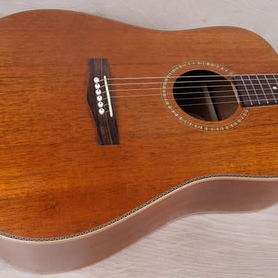 Fender DG-24 Mahogany Acoustic Guitar 1988 Vintage Natural w/ Bag image 3