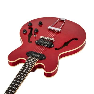 Heritage Standard H-530 Hollow Electric Guitar, Trans Cherry, AN2XXXX image 2