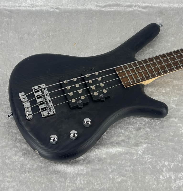 Warwick Rockbass Corvette $$ 4 string electric bass guitar in Nirvana black stai image 1