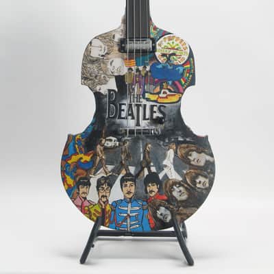 R. C. Kelly The Beatles Fretless Solid Body Violin Electric Bass Guitar (Art) image 1